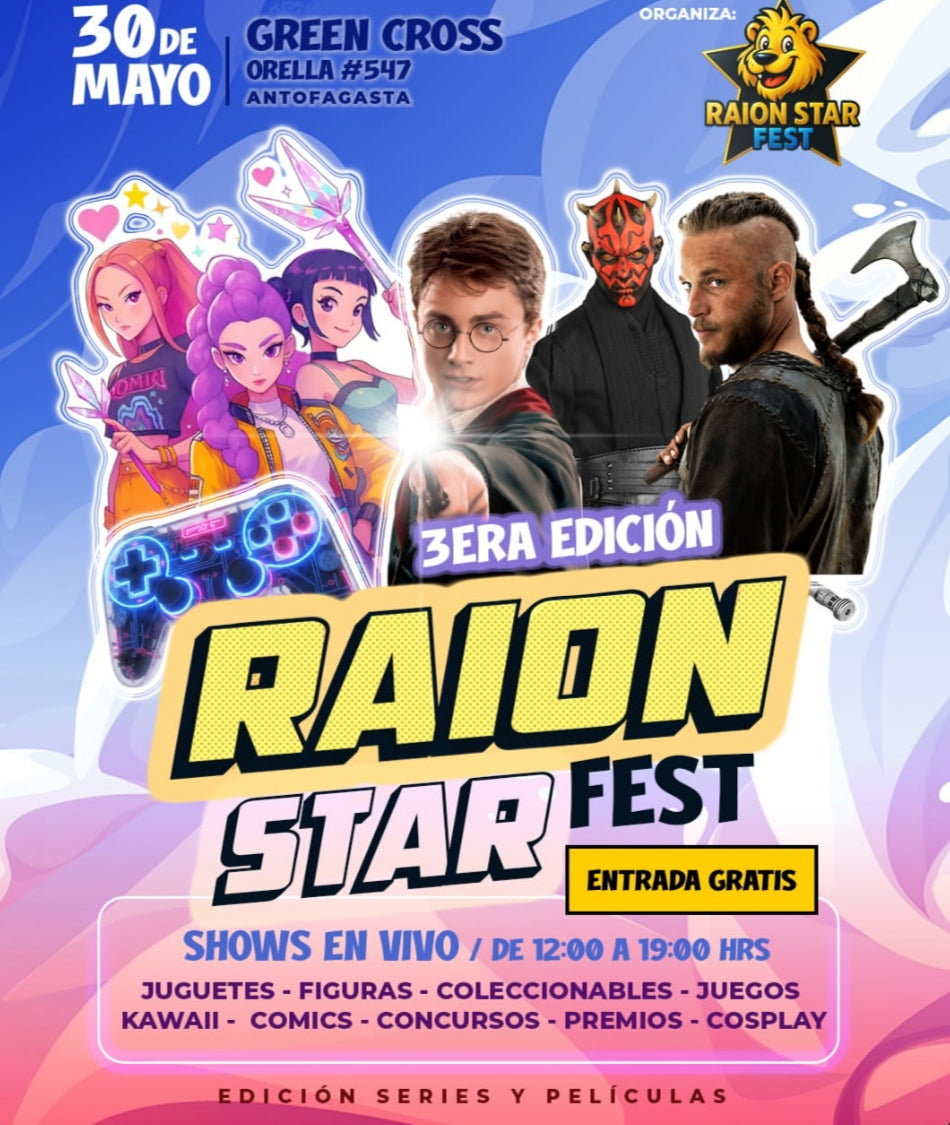 Raion Star Fest promete reunir a fanáticos del anime, cosplay y cultura geek este sábado 30 de mayo