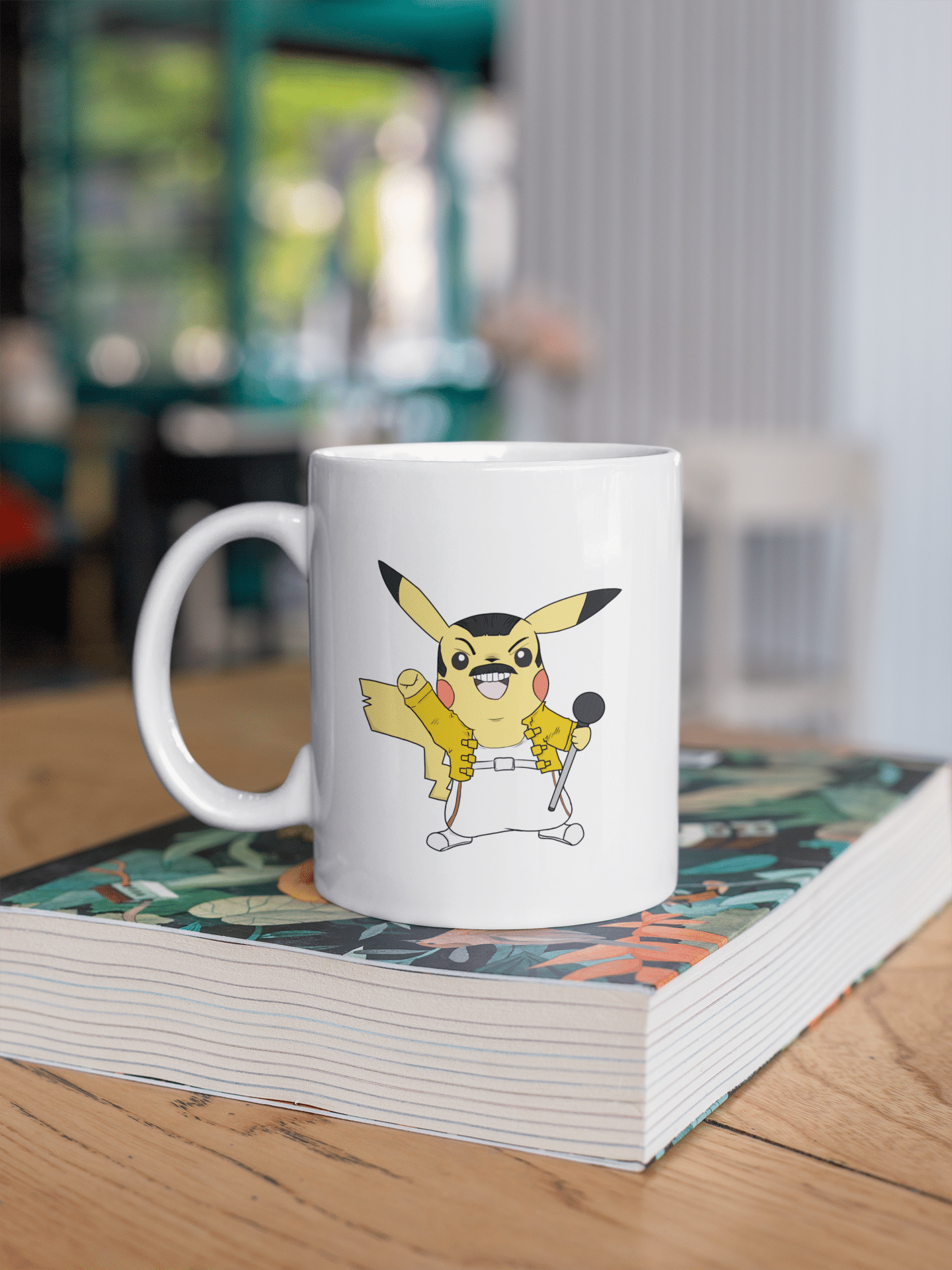 Taza Pikachu Freddy Mercury - Pokemón - 11 OZ