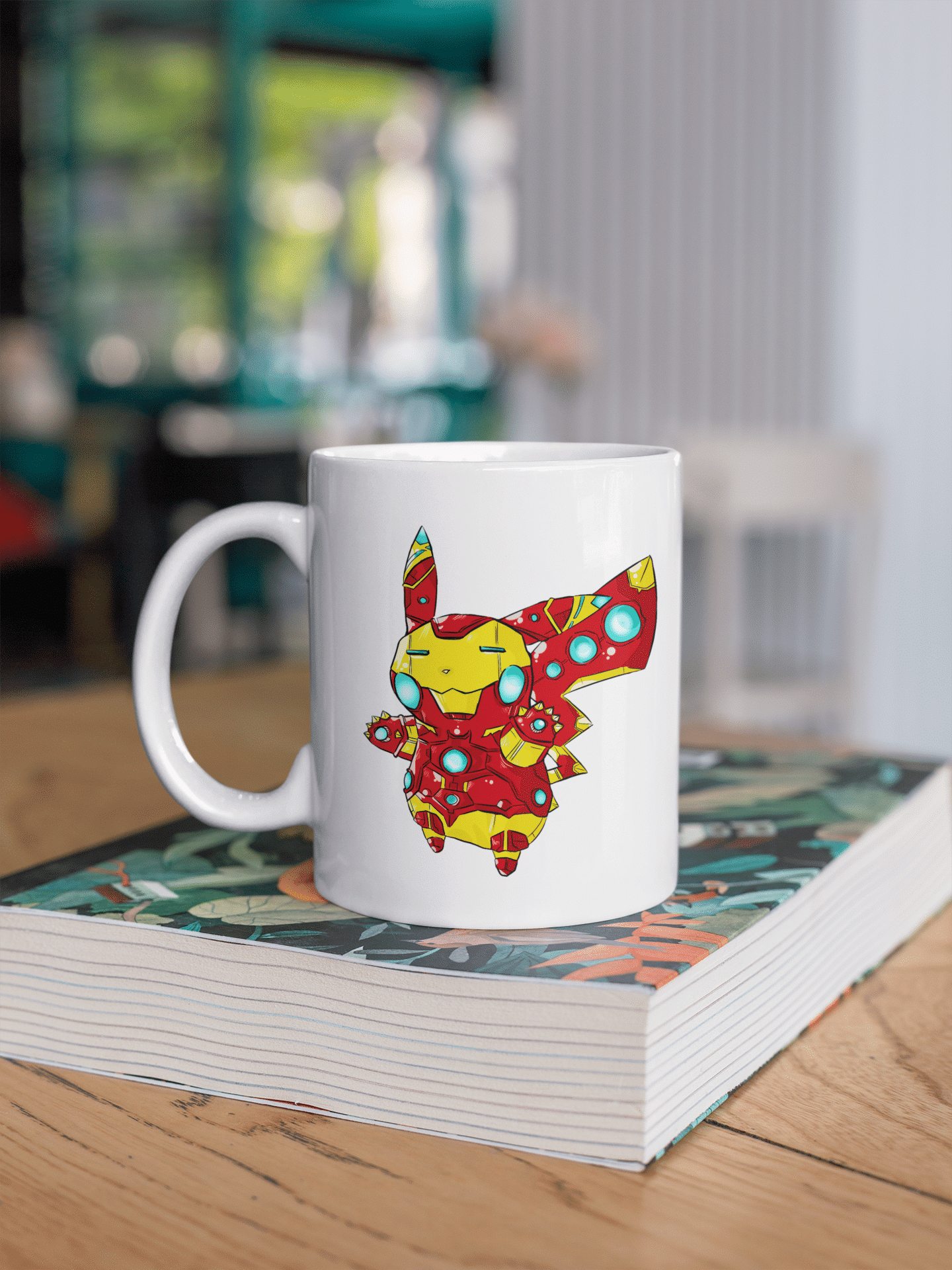 Taza Pikachu Iron Man - Pokemón - 15 OZ
