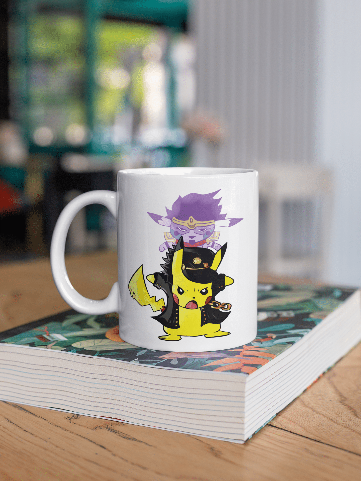 Taza Pikachu Jotaro JOJO - Pokemón - 15 OZ