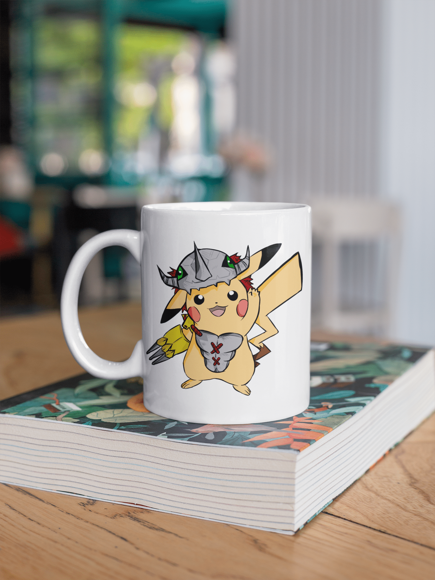 Taza Pikachu WarGreymon - Pokemón - 15 OZ