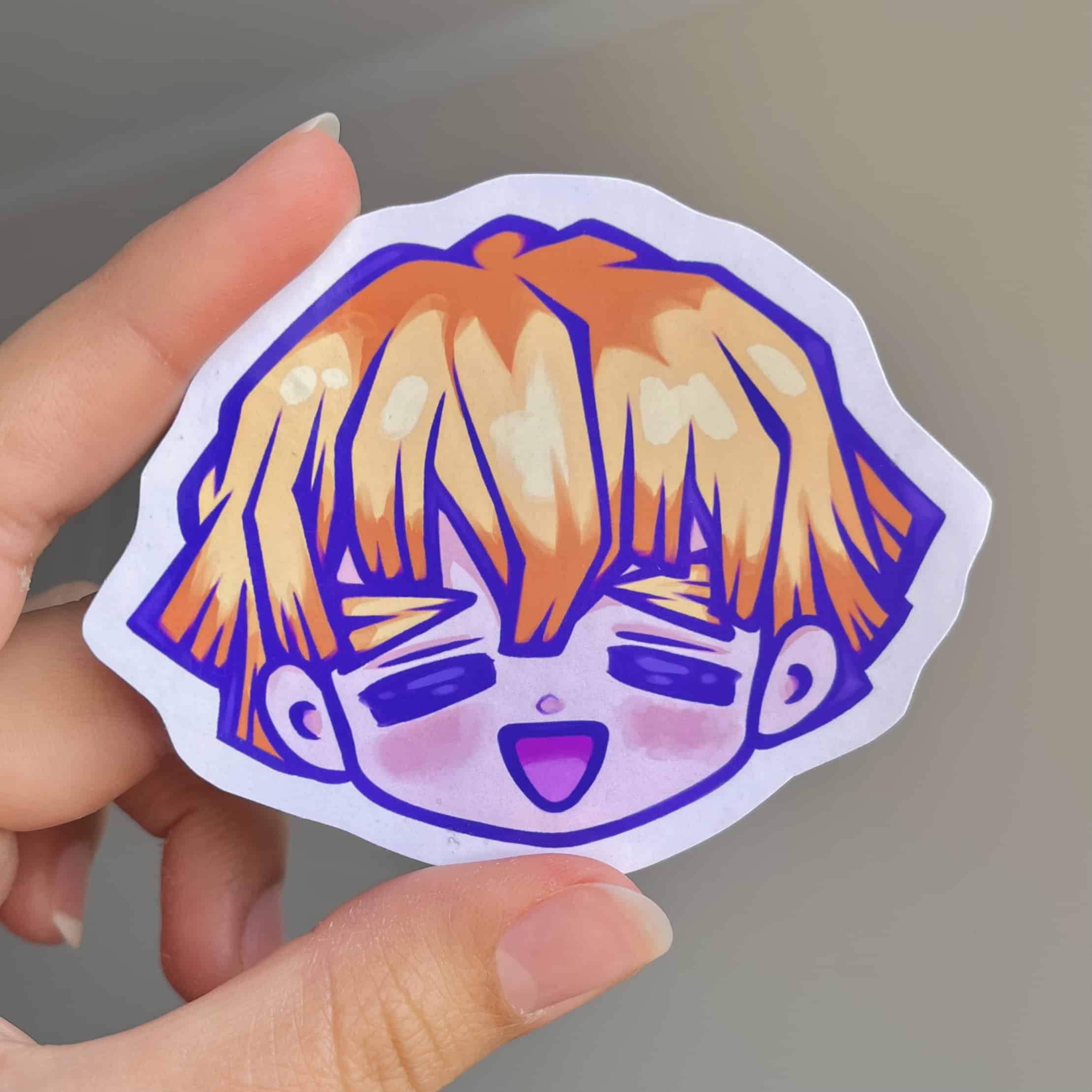 Sticker individual - Zenitsu - Kimetsu no Yaiba