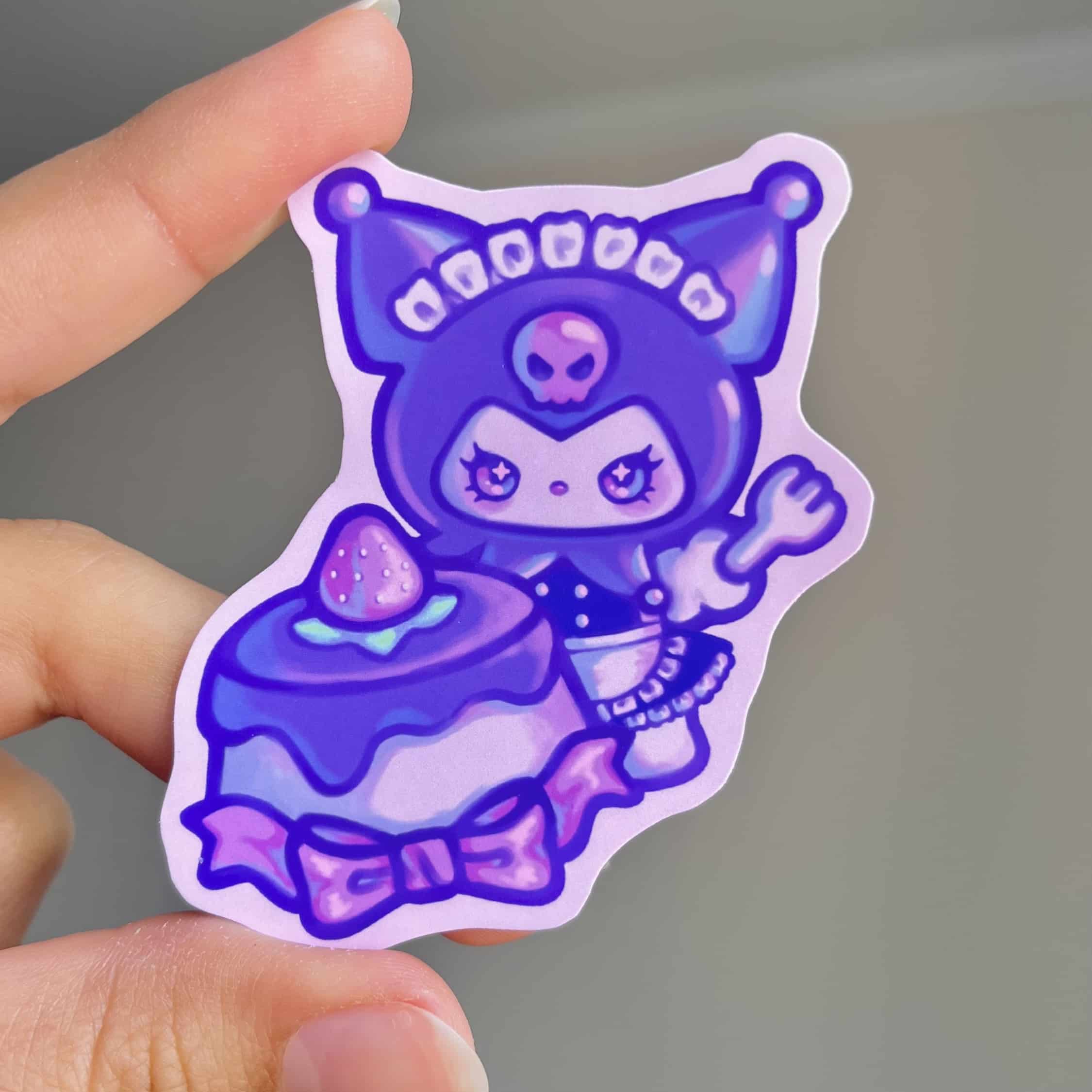 Sticker individual – Kuromi Maid – Sanrio