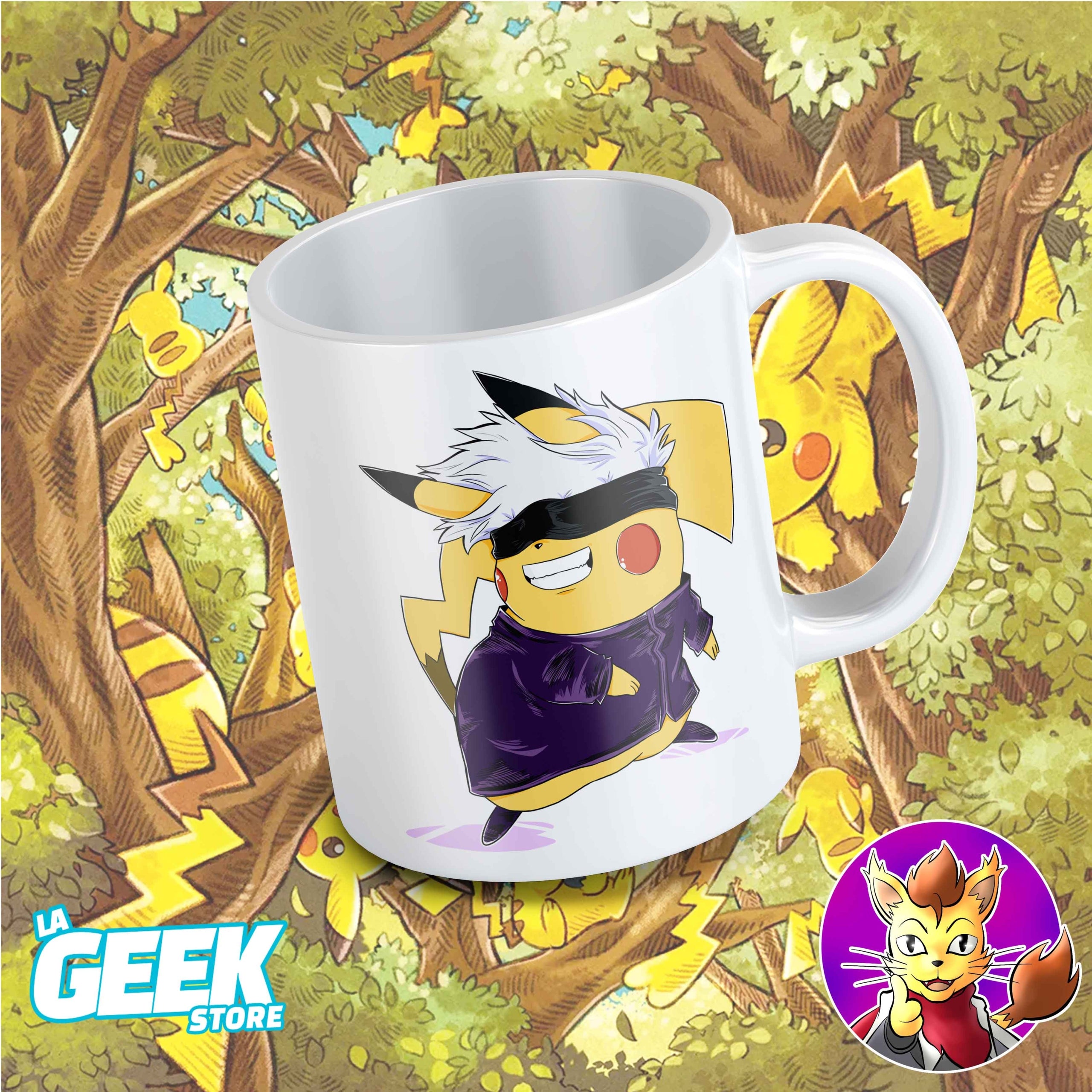 Taza Pikachu Satoru Gojo - Jujutsu Kaisen