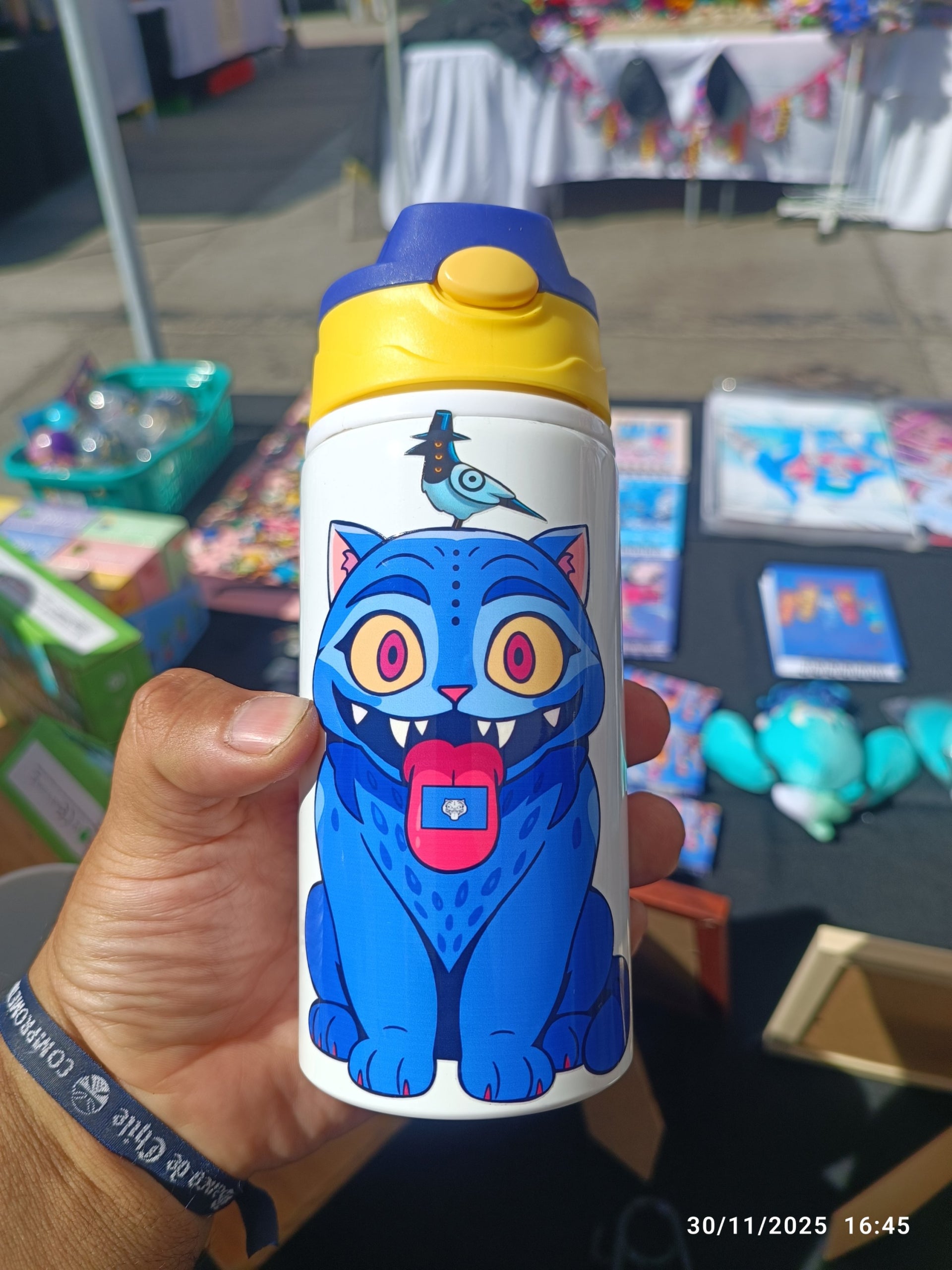 Botella de agua Derpy Tiger Huntrix