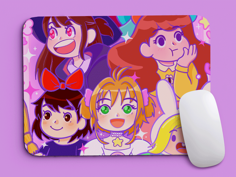 Mouse pad Magic Girls 21 x 17 cm