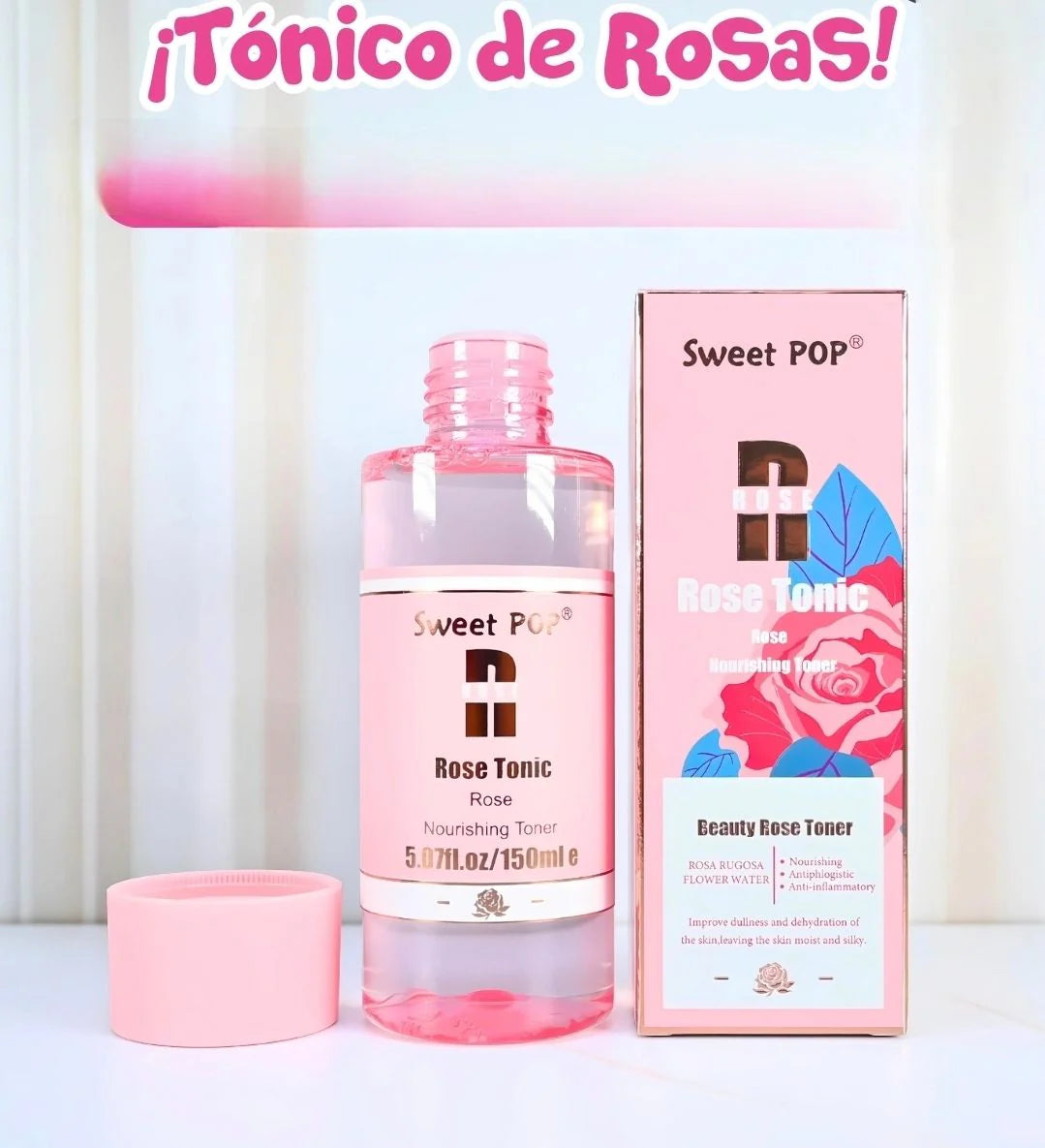 Tonico de Rosas piel Sensible de Sweet Pop