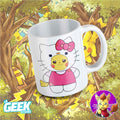 Taza Pikachu Hello Kitty - Pokemón
