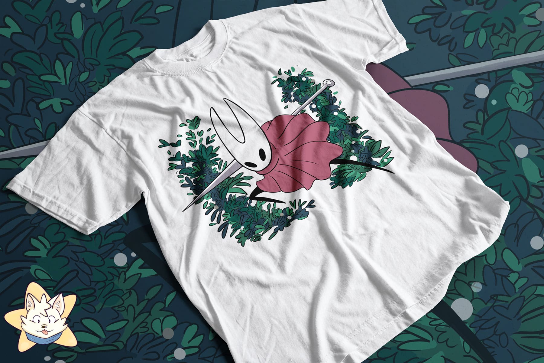 Polera manga corta – Hornet - Hollow Knight