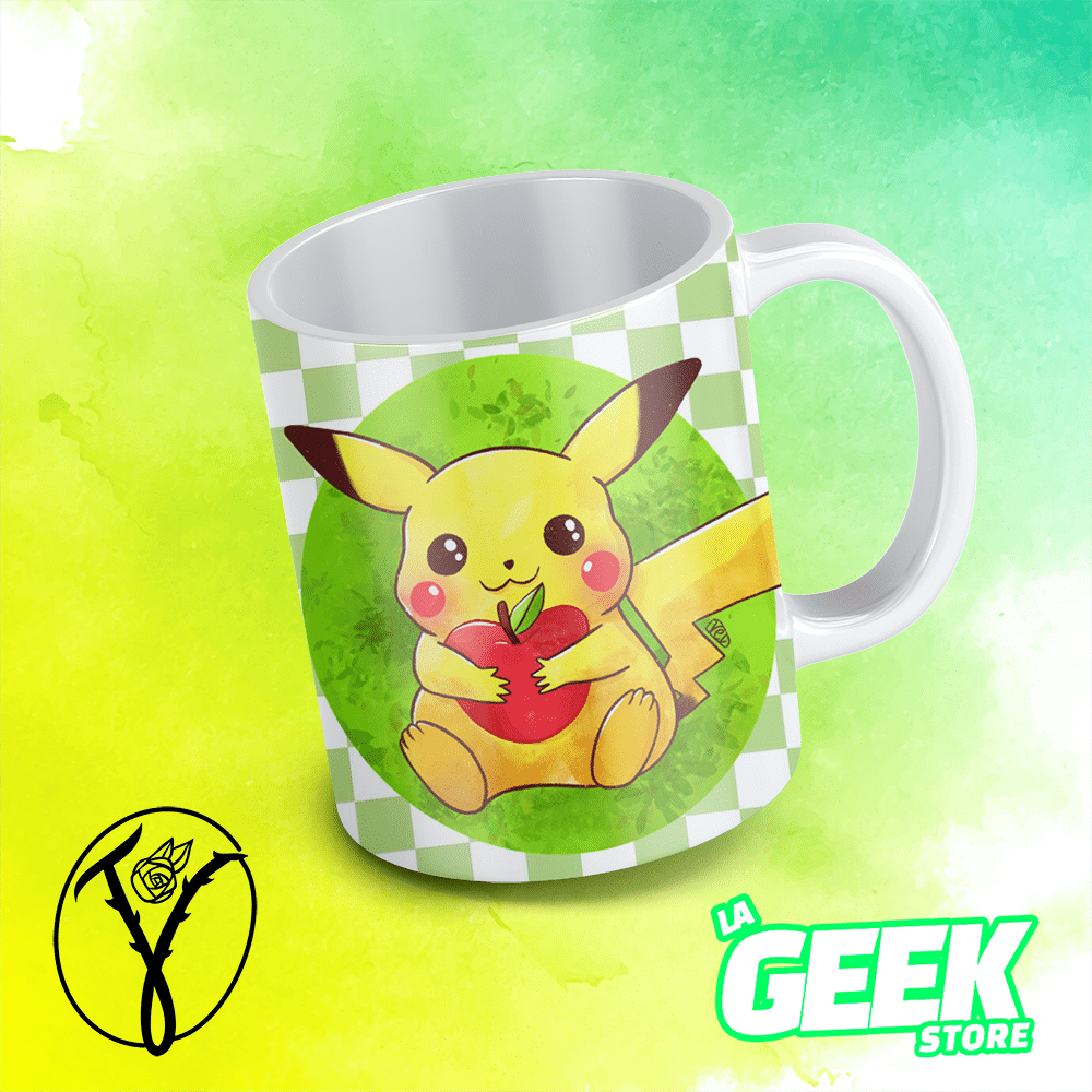Ringo Pikachu- Tazón- Ilustravel- Pokemon