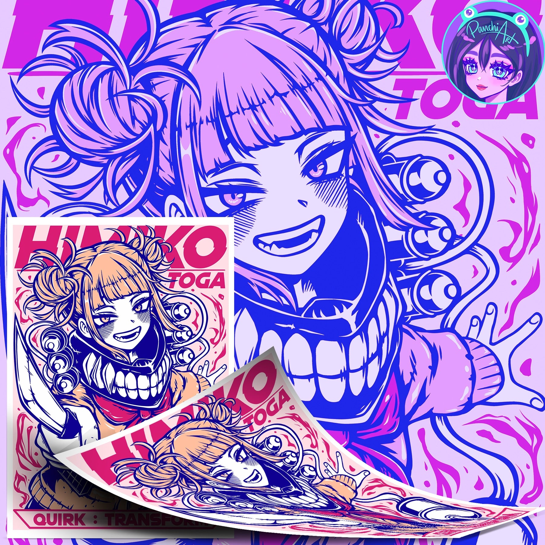 Póster Himiko Toga - Boku no Hero Academia - Panchi Art