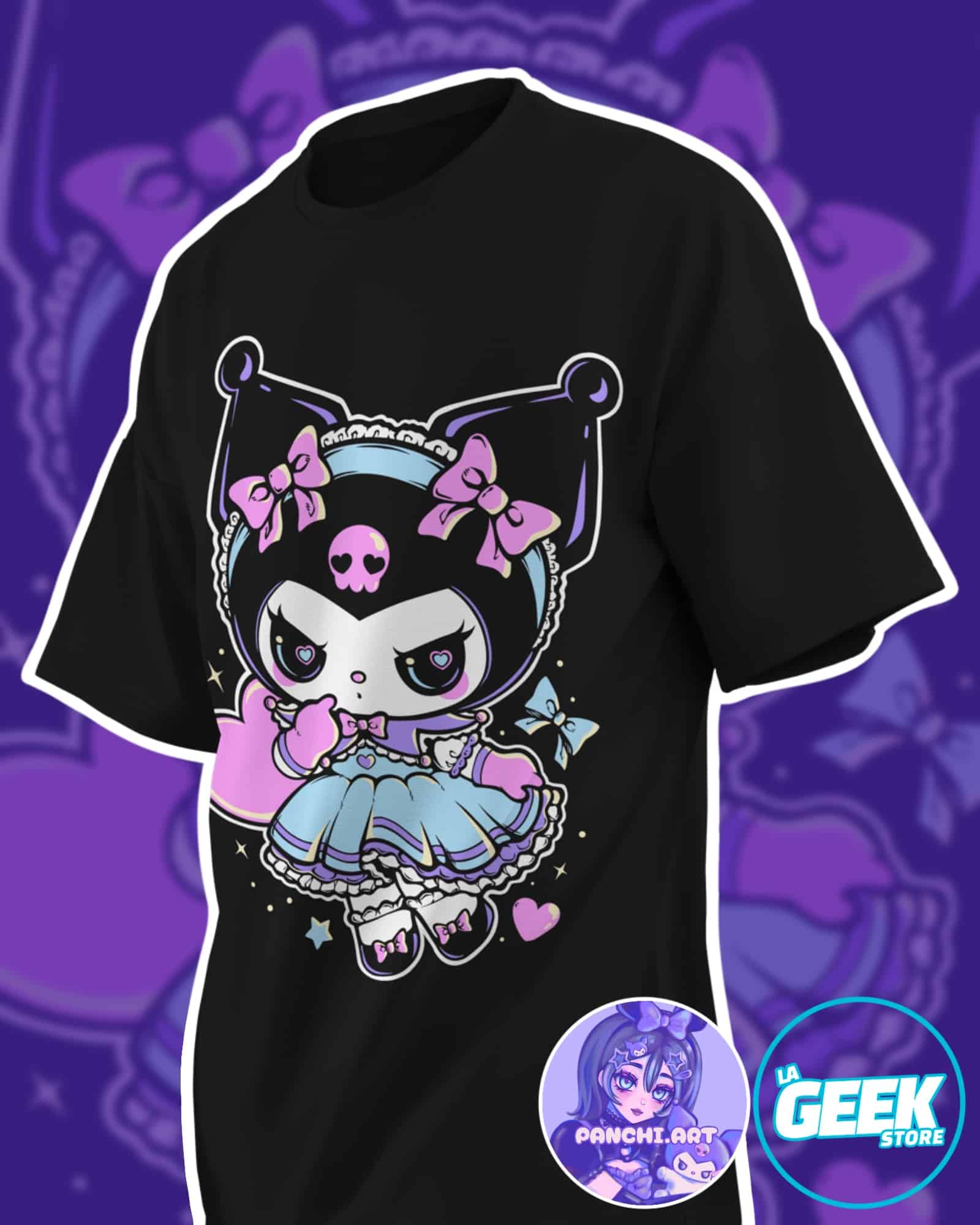 Polera manga corta - Kuromi - Sanrio