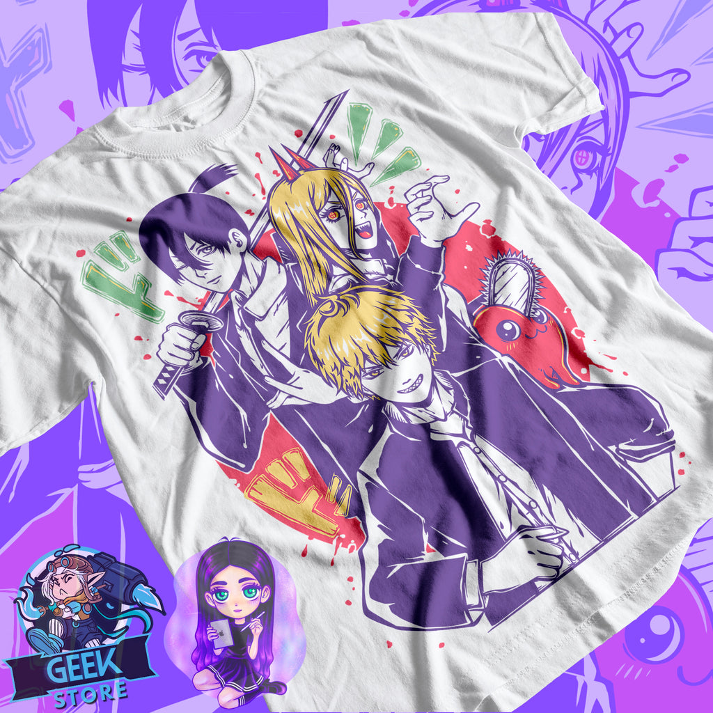Polera Denji, Aki y Power Chainsaw man