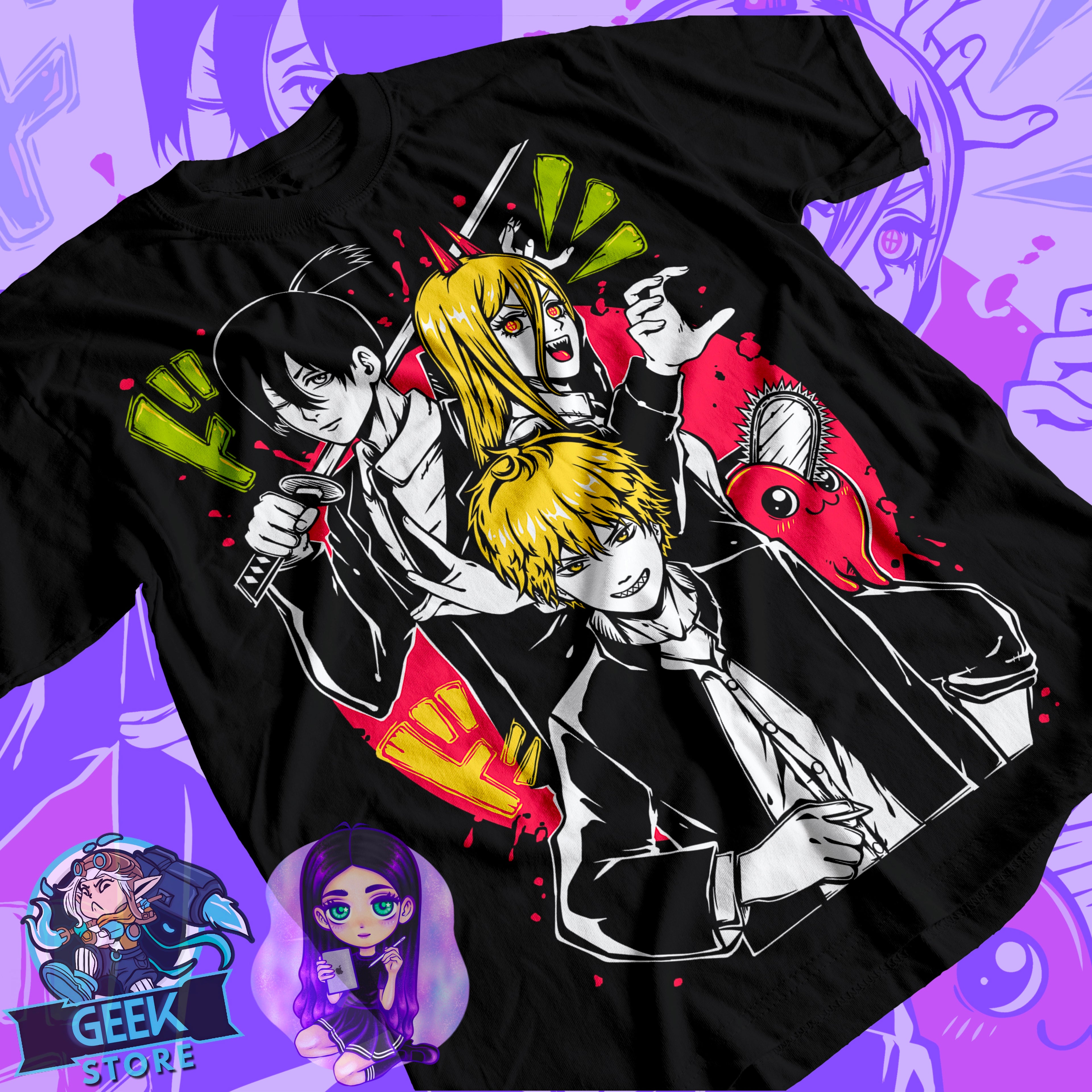 Polera Denji, Aki y Power Chainsaw man