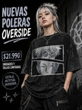 Polera Satoru Gojo Overside acid wash