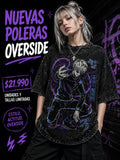 Polera Satoru Gojo Overside acid wash