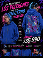 Poleron - Hoddies Articuno  con cierre