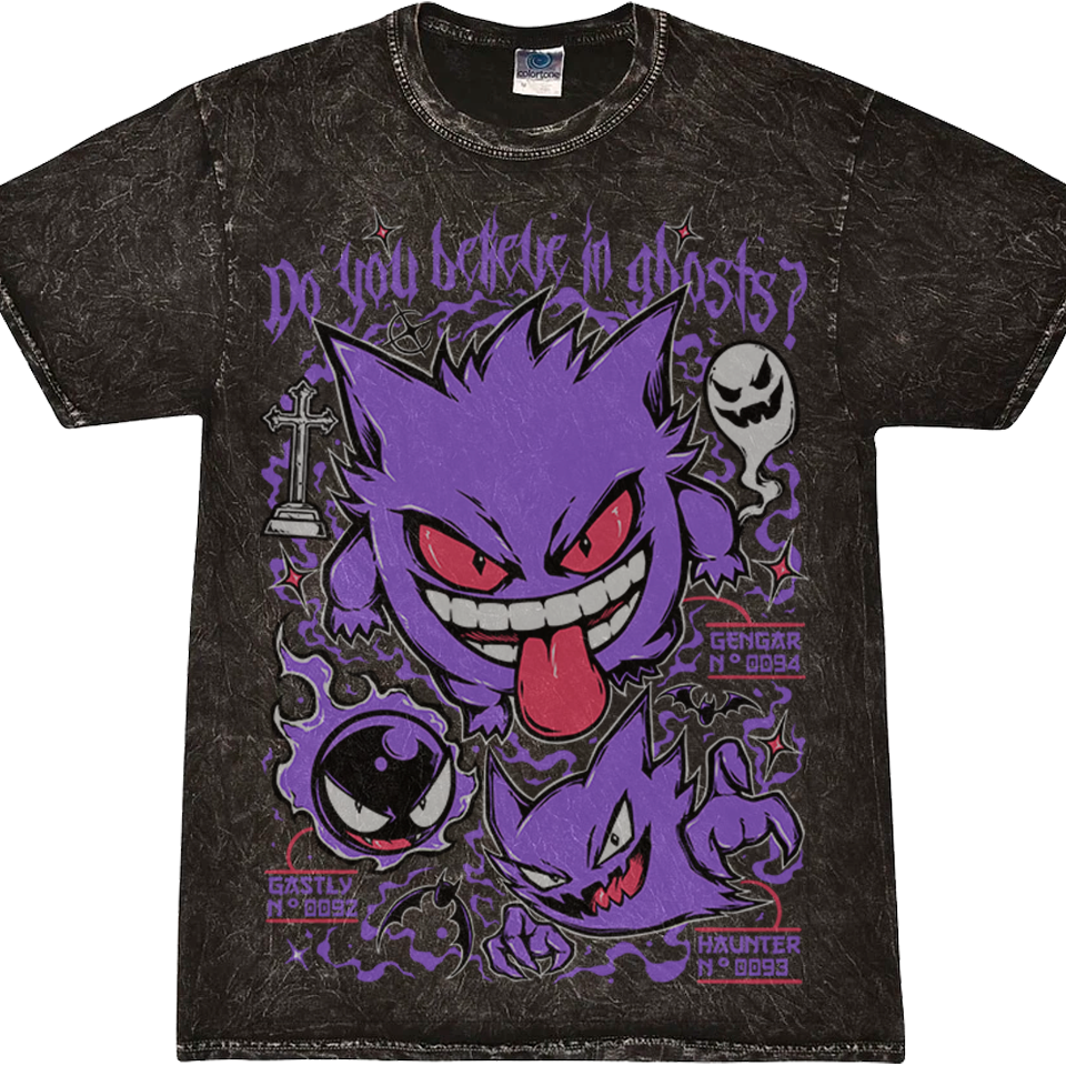 Polera Gengar Overside acid wash