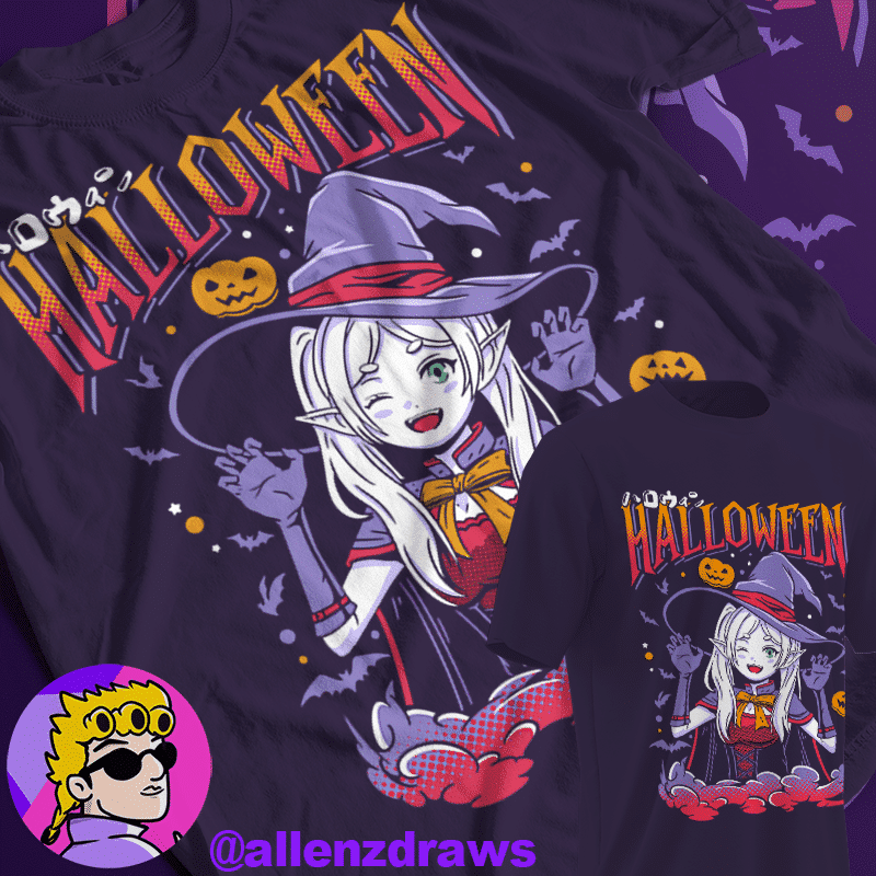 Polera Frieren versión Halloween