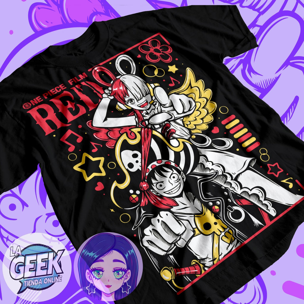 Polera - Luffy y Uta - One Piece Film Red