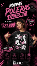 Polera mewtho overside