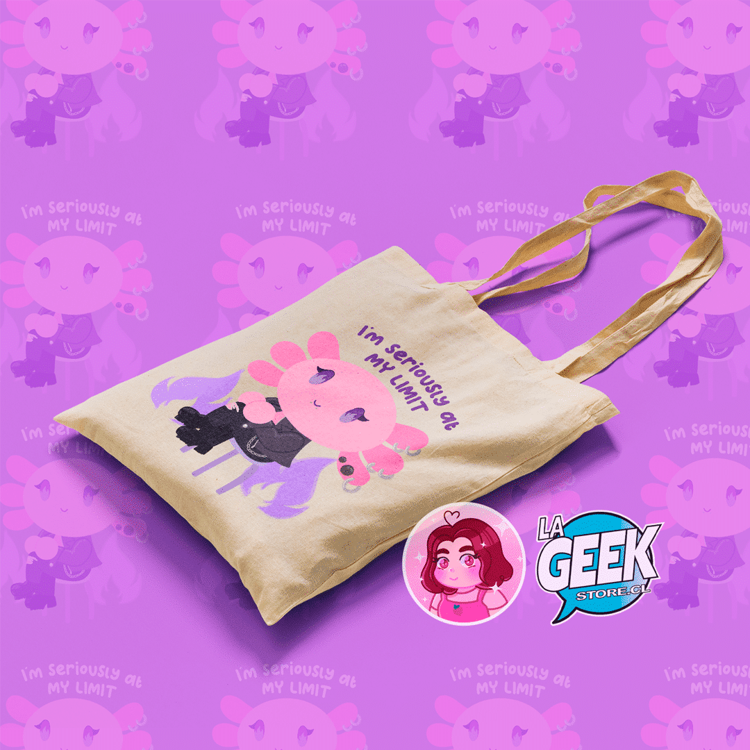 Tote bag Axolote - I'm seriously at my limit