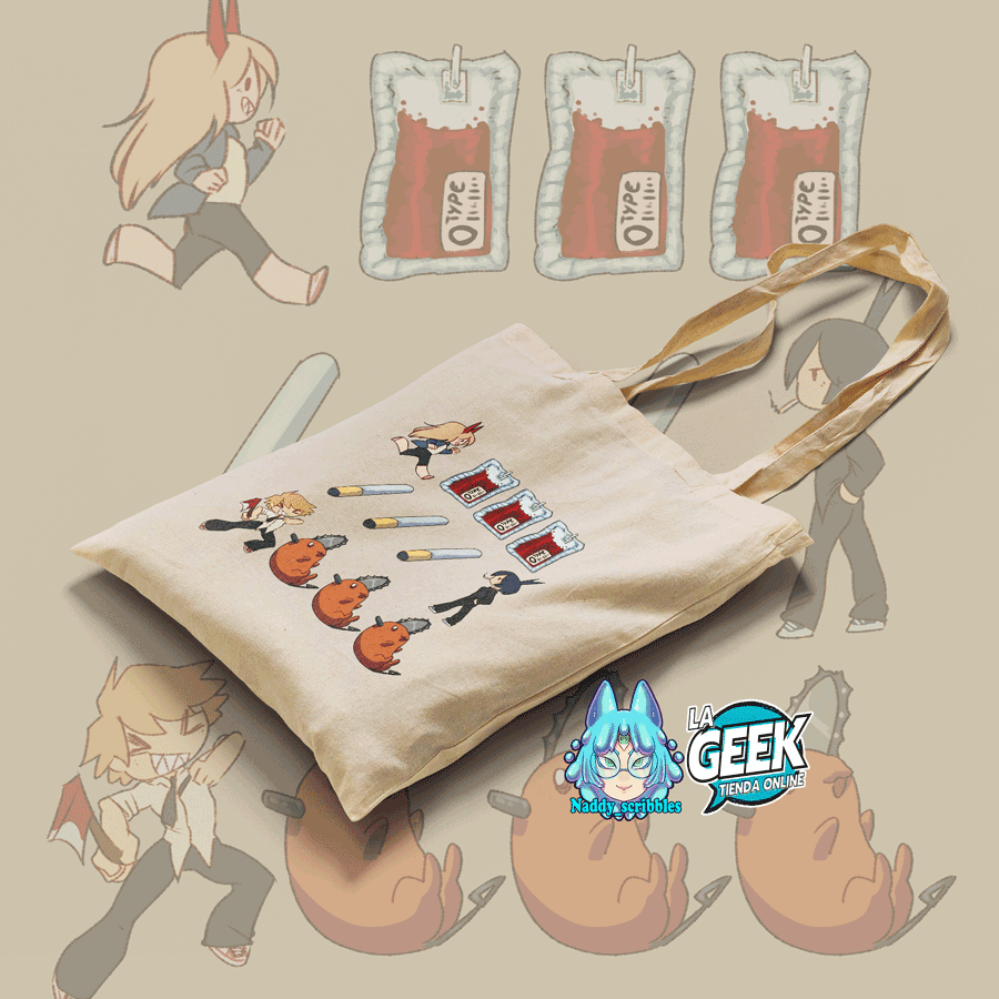 Tote Bag Chainsaw man chibi